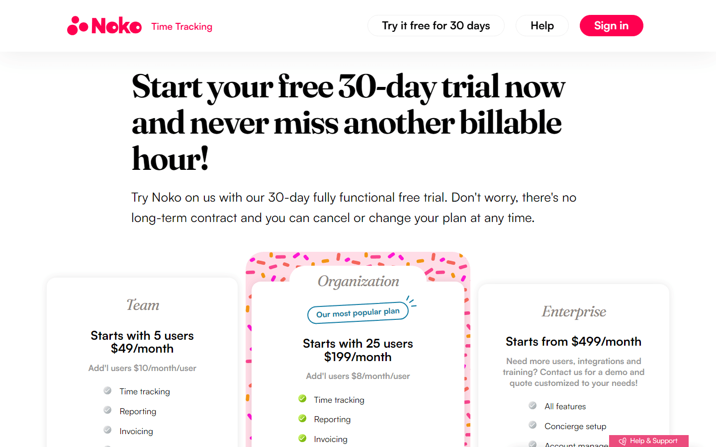 Freckle review pricing page showing Free, Build, Scale, and Enterprise plans