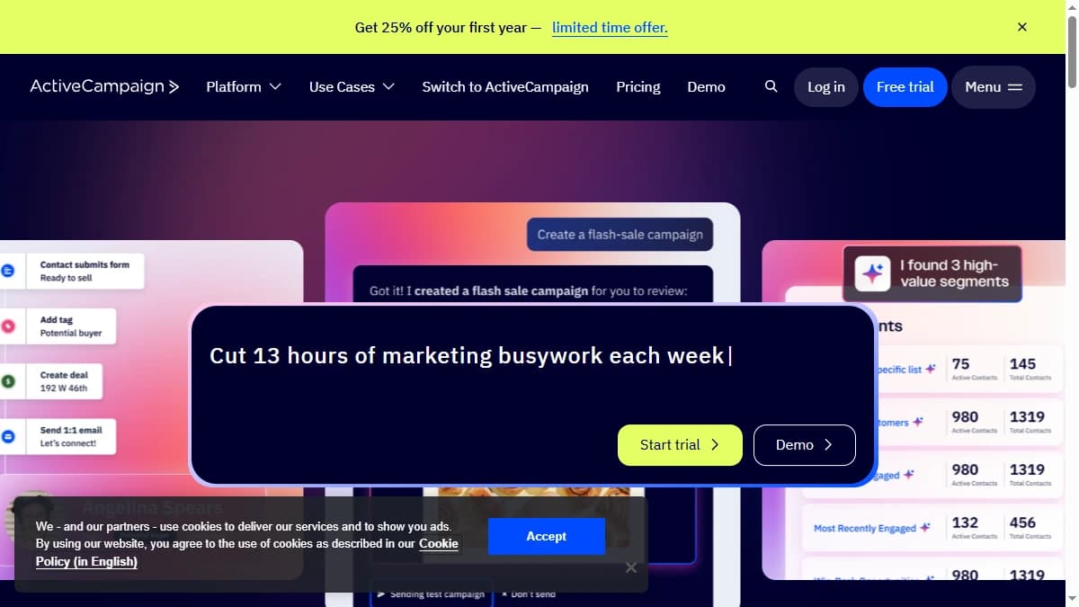 ActiveCampaign - Teams that want advanced automation and lead scoring without a full CRM rebuild