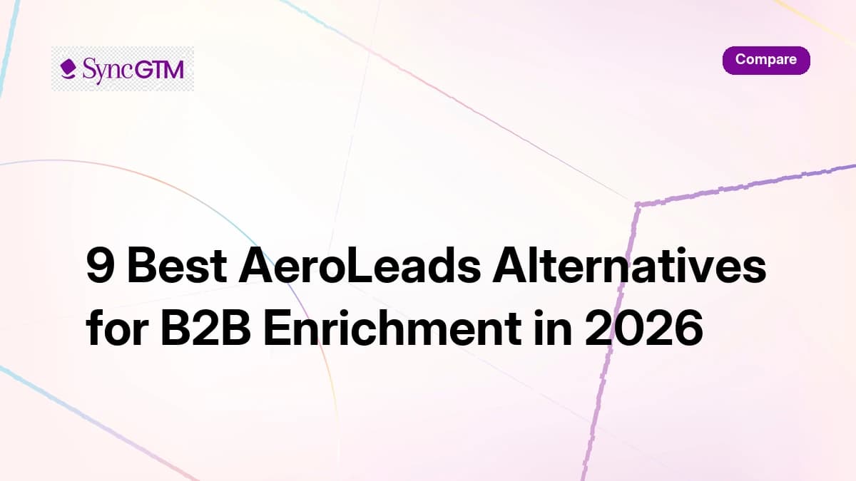 9 best AeroLeads alternatives for B2B enrichment in 2026 — ranked comparison