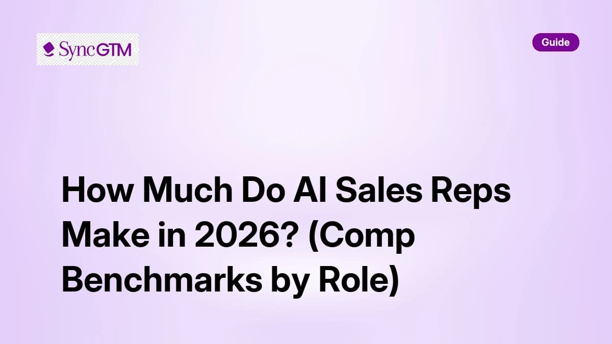 How Much Do AI Sales Reps Make in 2026? (Comp Benchmarks by Role)