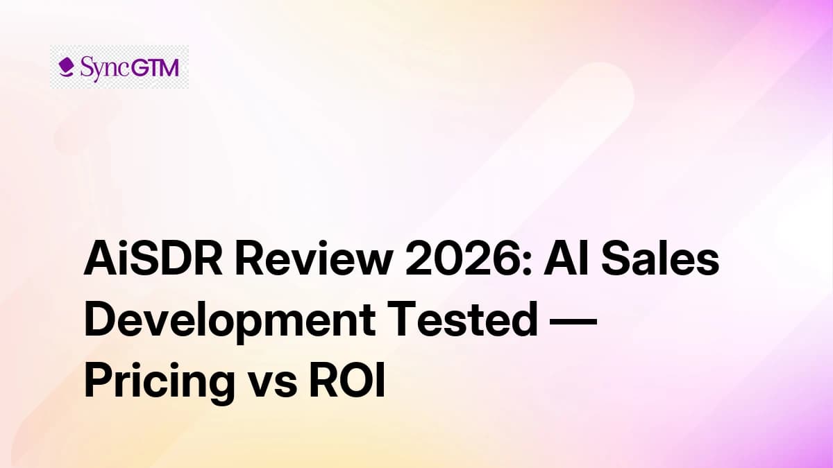 AiSDR Review 2026 — AI Email Writing, Pricing, and Verdict