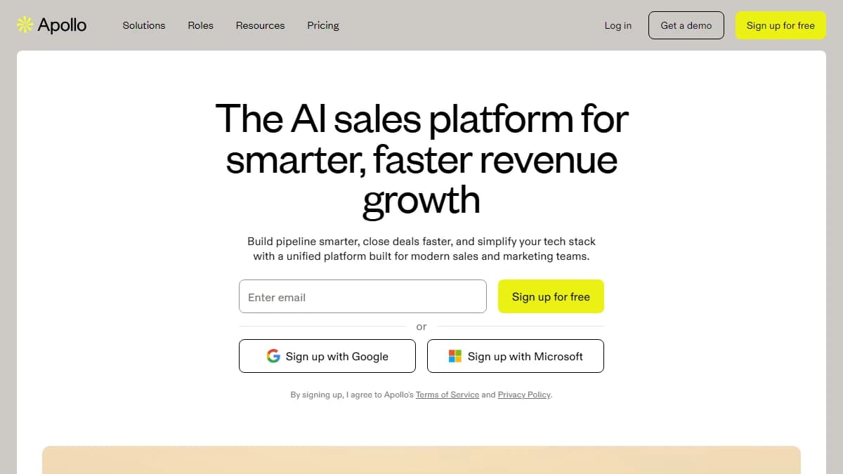 Apollo.io contact search and prospecting interface — Apollo.io alternative to Databar