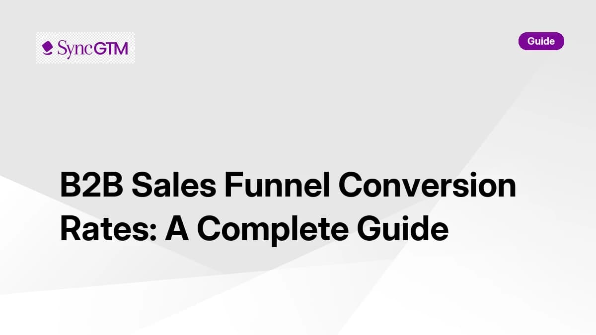 B2B sales funnel conversion rates — stage-by-stage benchmarks and improvement strategies