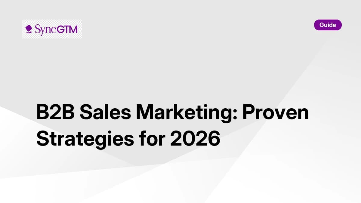 B2B sales marketing strategies for 2026 — alignment, ABM, demand gen, and attribution