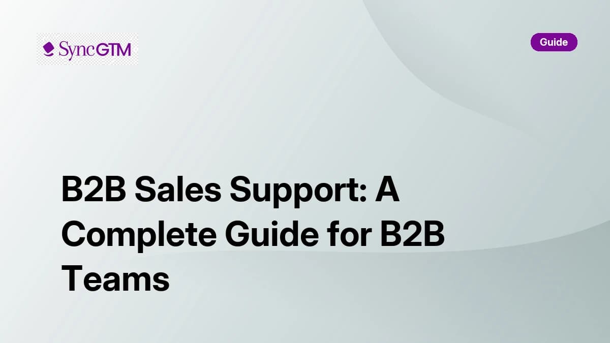B2B Sales Support: A Complete Guide for B2B Teams