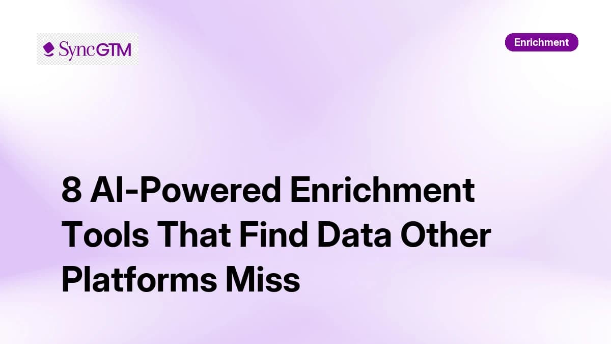 8 AI-Powered Enrichment Tools That Find Data Other Platforms Miss in 2026