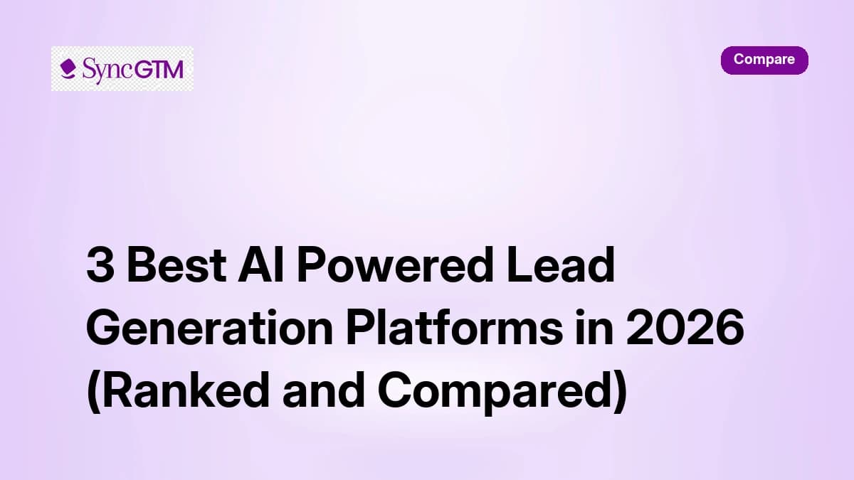 3 Best AI Powered Lead Generation Platforms in 2026 (Ranked and Compared)