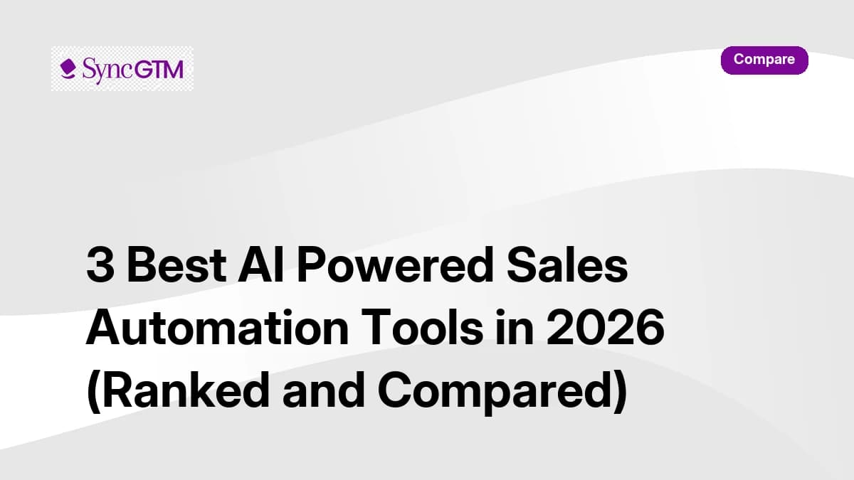 3 Best AI Powered Sales Automation Tools in 2026 (Ranked and Compared)