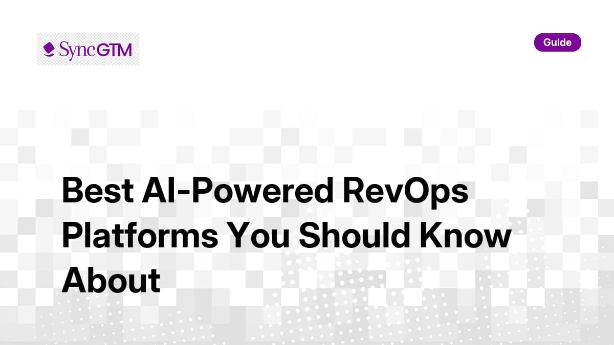 Best AI-Powered RevOps Platforms You Should Know About in 2026