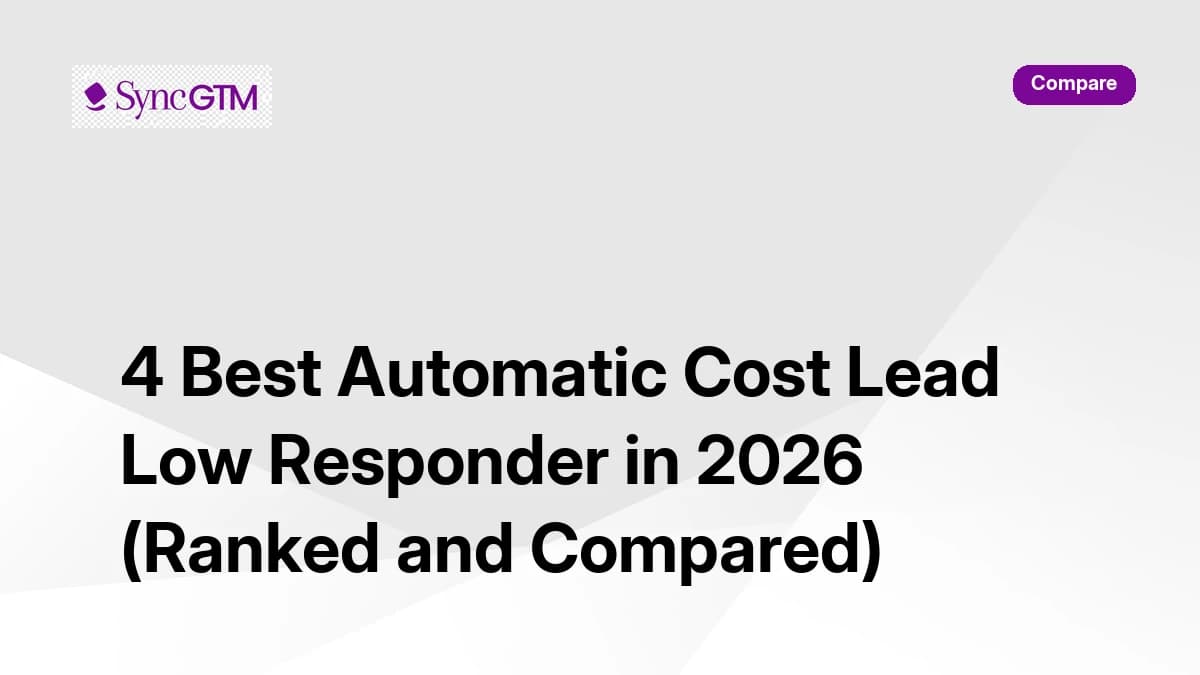 4 Best Automatic Cost Lead Low Responder in 2026 (Ranked and Compared)