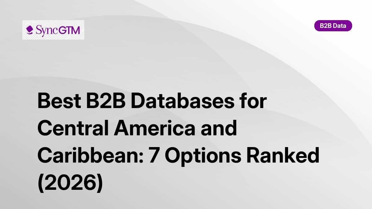 Best B2B databases for Central America and Caribbean in 2026 — 7 tools ranked by coverage