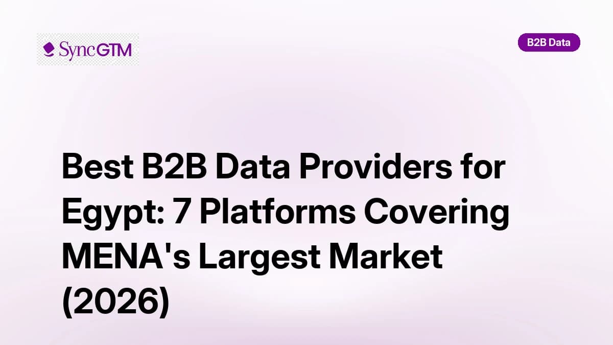 Best B2B databases for Egypt in 2026 — ranked by Cairo coverage and MENA data accuracy