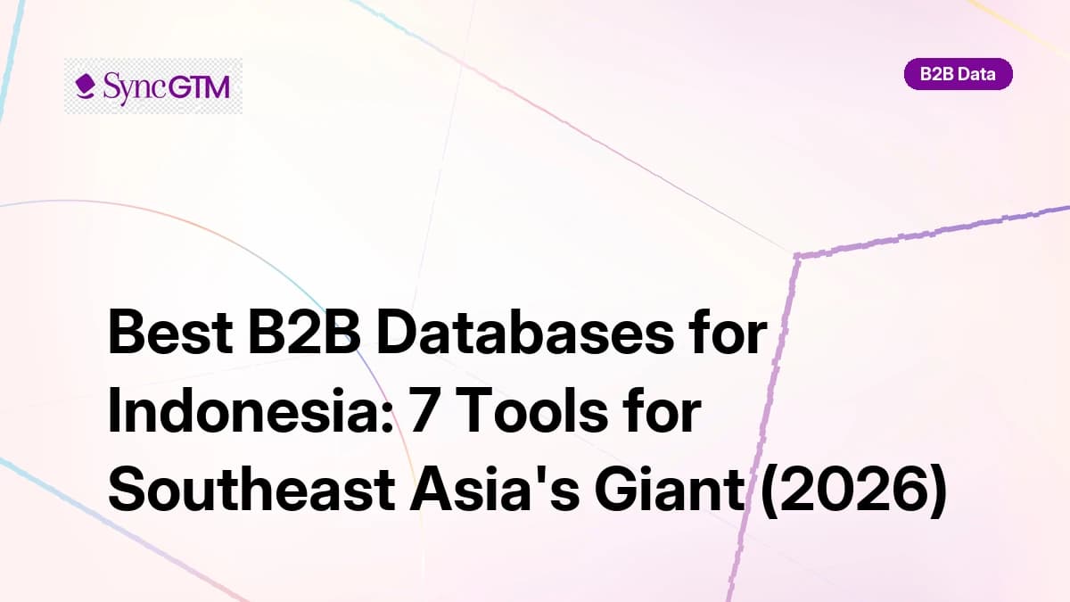 Best B2B databases for Indonesia in 2026 — ranked by coverage and ASEAN accuracy