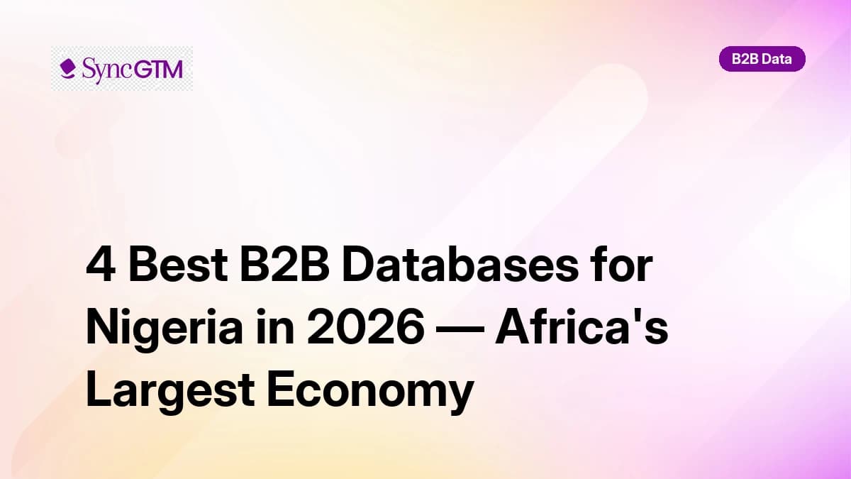 Best B2B databases for Nigeria in 2026 — ranked with honest data gap analysis