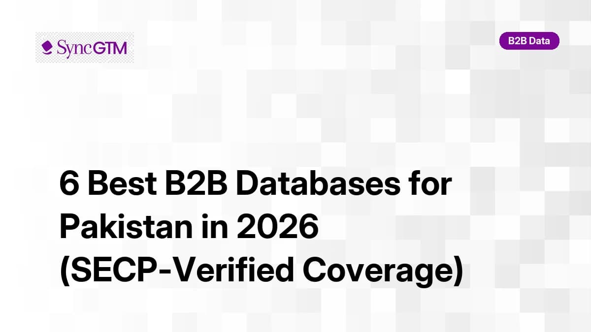 Best B2B databases for Pakistan in 2026 — ranked by Karachi and Lahore coverage and IT sector accuracy