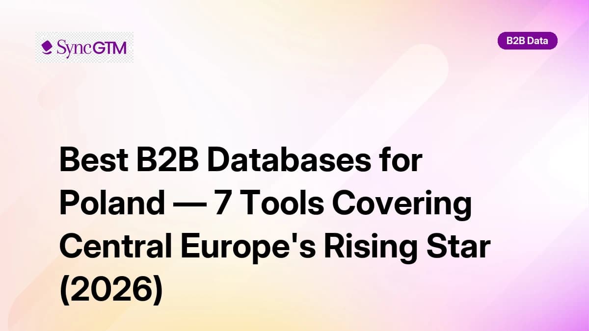 Best B2B databases for Poland in 2026 — ranked by Central European coverage and UODO compliance
