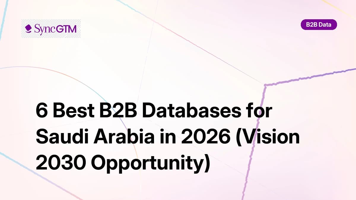 Best B2B databases for Saudi Arabia in 2026 — ranked by coverage and accuracy
