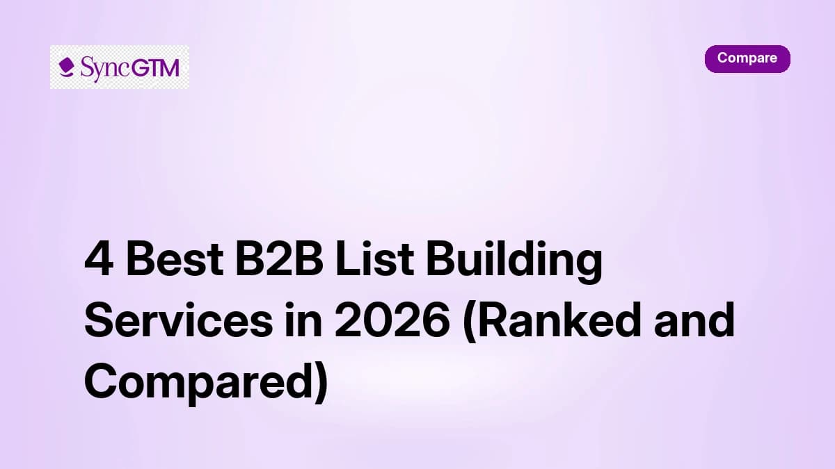 4 Best B2B List Building Services in 2026 (Ranked and Compared)