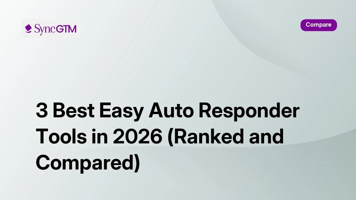 3 Best Easy Auto Responder Tools in 2026 (Ranked and Compared)
