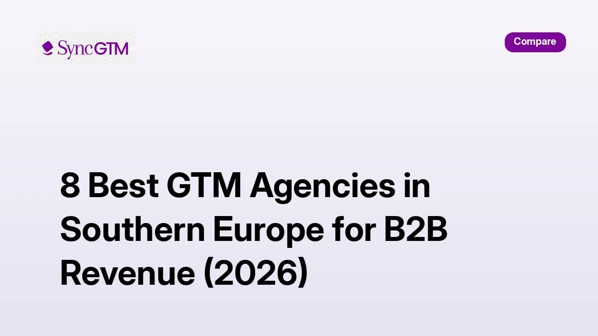 SyncGTM GTM intelligence platform — Southern Europe B2B enrichment waterfall and intent signals