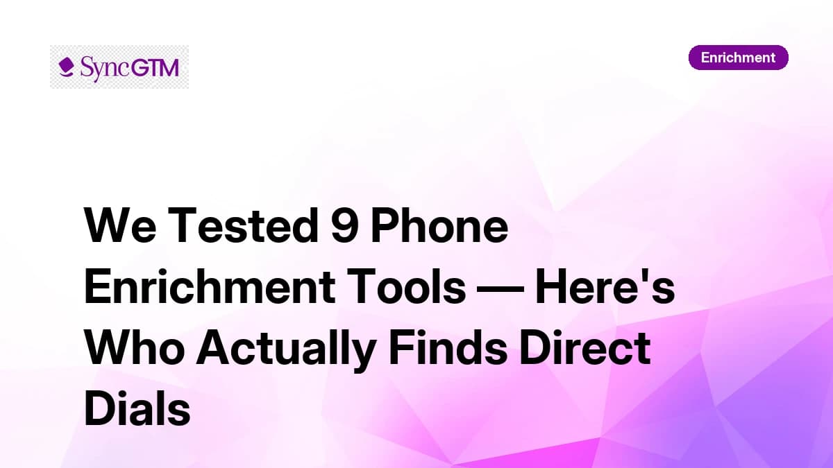 We Tested 9 Phone Enrichment Tools — Here's Who Actually Finds Direct Dials (2026)