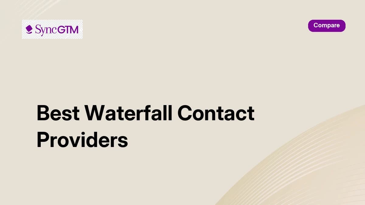 3 Best Waterfall Contact Providers in 2026 (Ranked by Hit Rate and Cost)