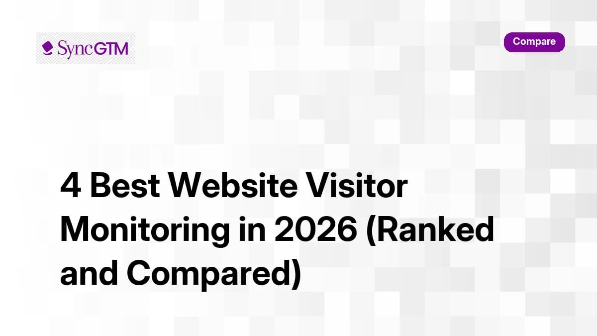 Best website visitor monitoring tools in 2026 — ranked comparison