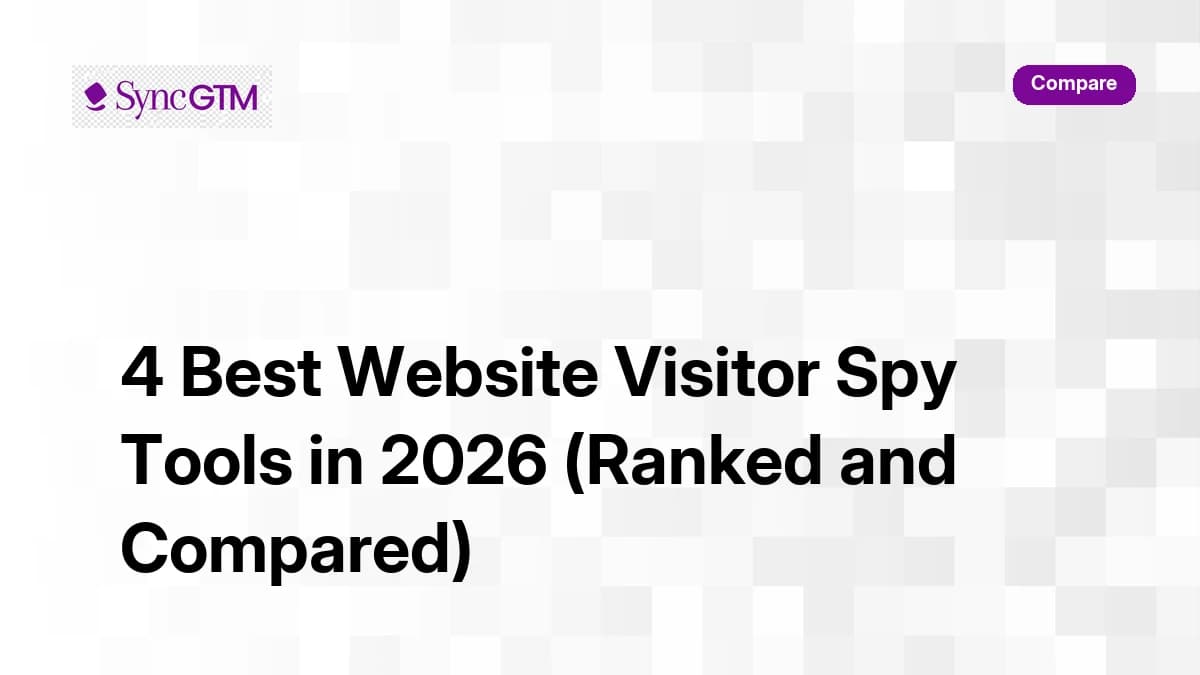 4 Best Website Visitor Spy Tools in 2026 (Ranked and Compared)