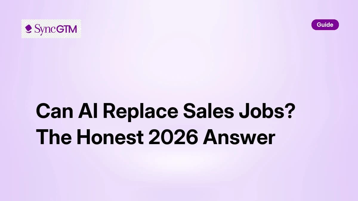 Can AI Replace Sales Jobs? The Honest 2026 Answer