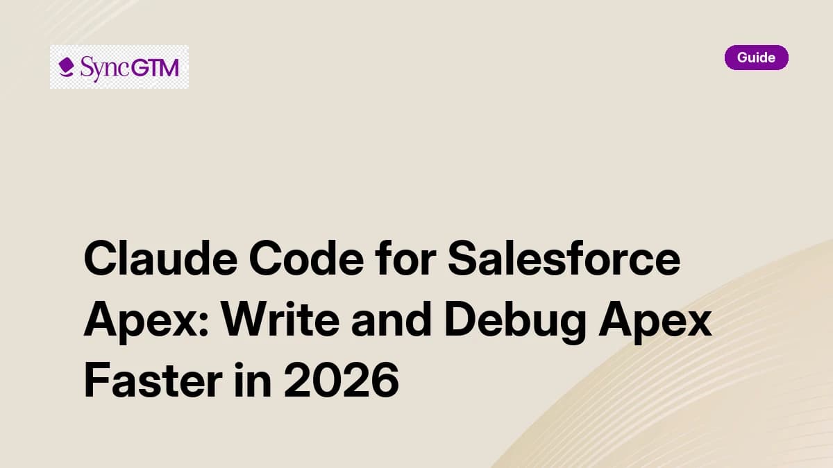 Claude Code for Salesforce Apex — AI-powered Apex development guide 2026