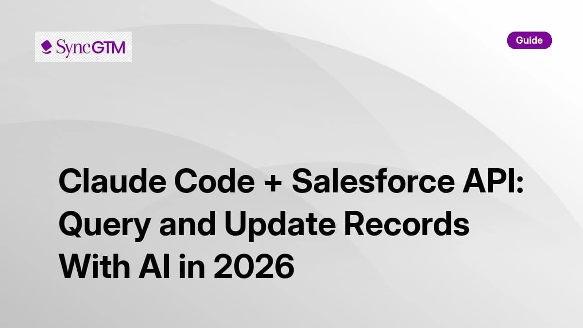 Claude Code Salesforce API guide — REST API CRUD operations and Bulk API data pipelines 2026