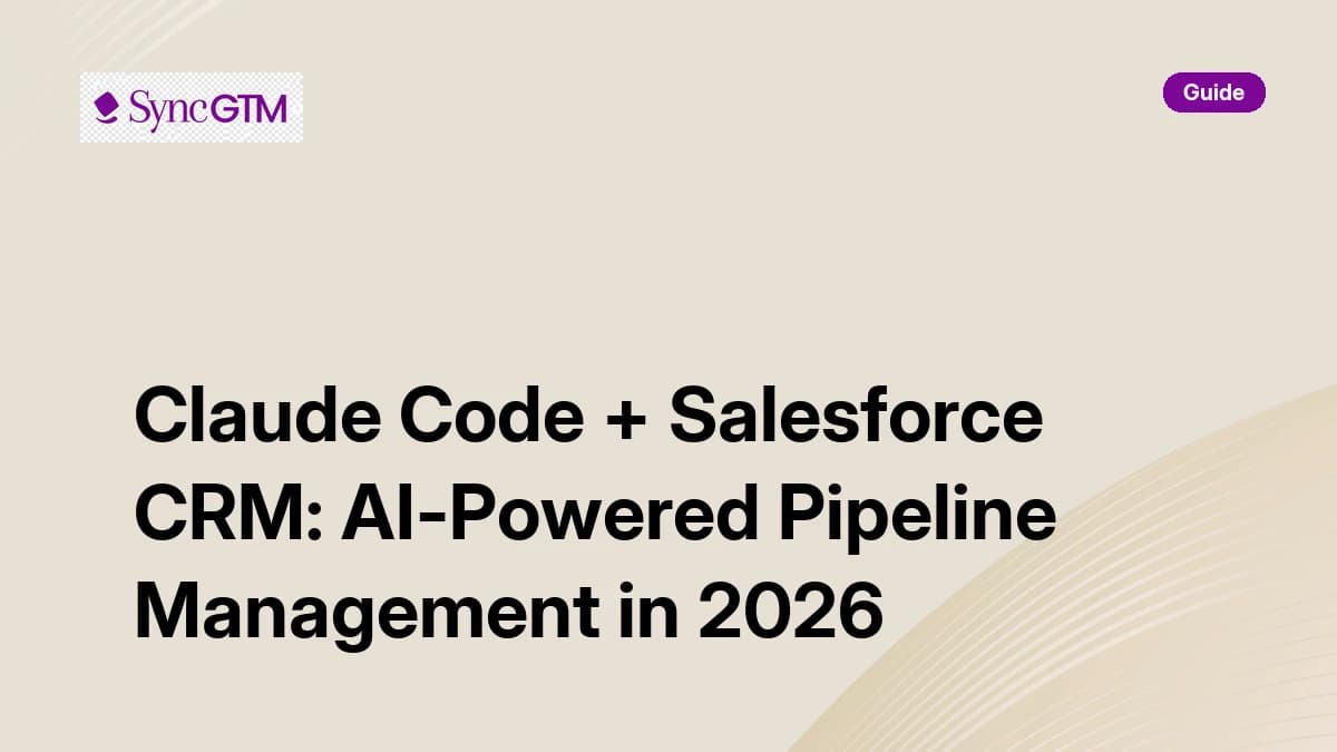 Claude Code + Salesforce CRM: AI-Powered Pipeline Management in 2026
