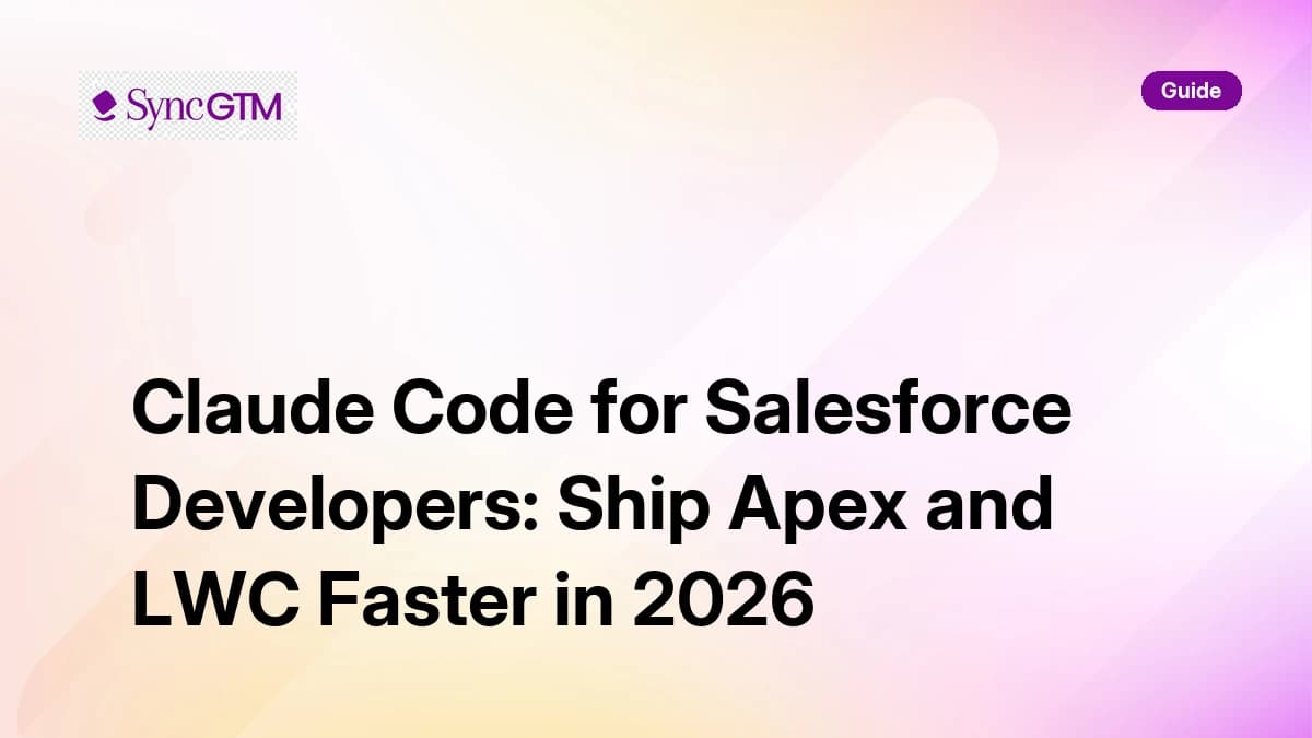Claude Code for Salesforce Developers — Apex and LWC development guide
