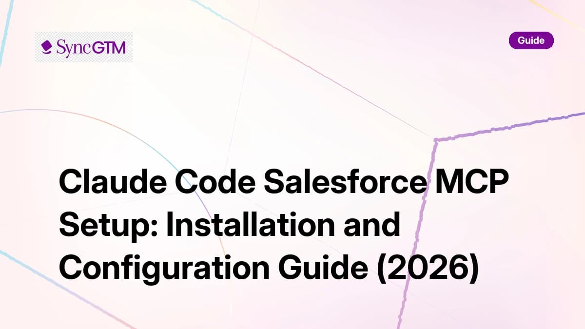 Claude Code Salesforce MCP setup and installation guide 2026 — connected app configuration and first SOQL query