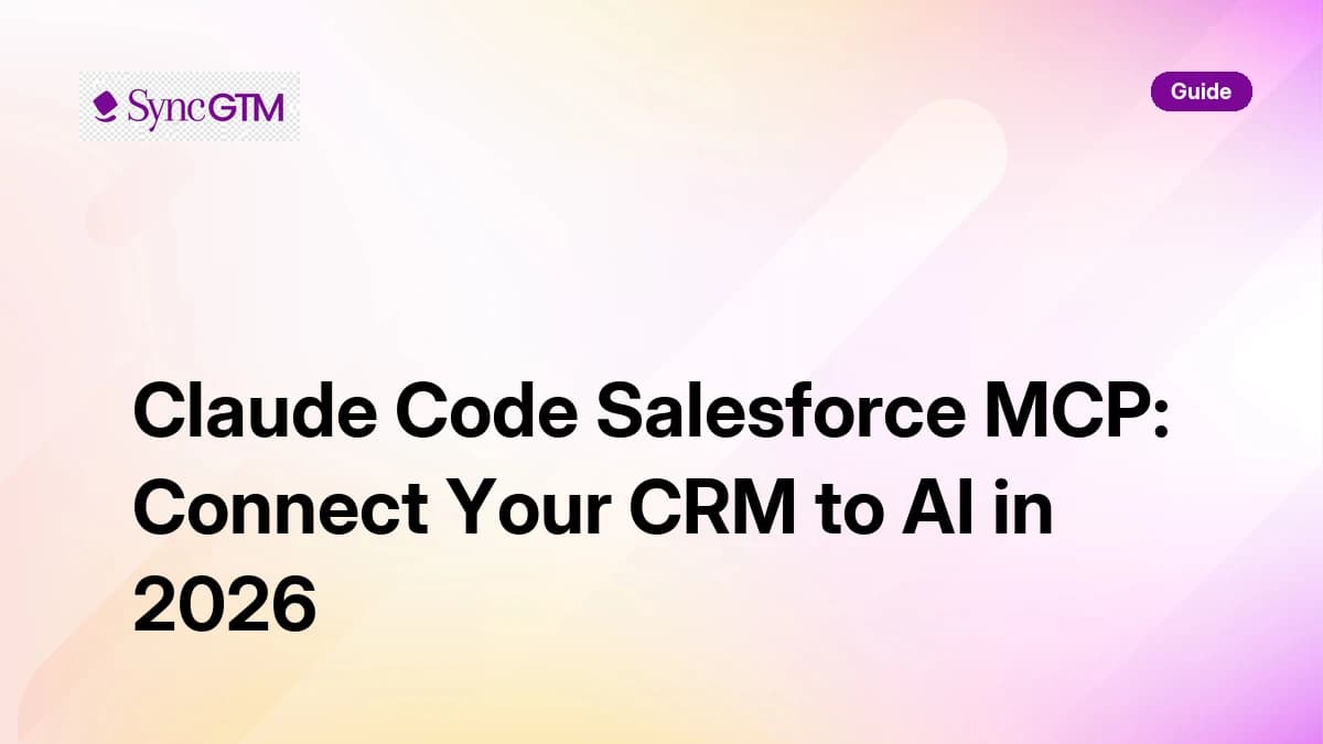 Claude Code Salesforce MCP: Connect Your CRM to AI in 2026