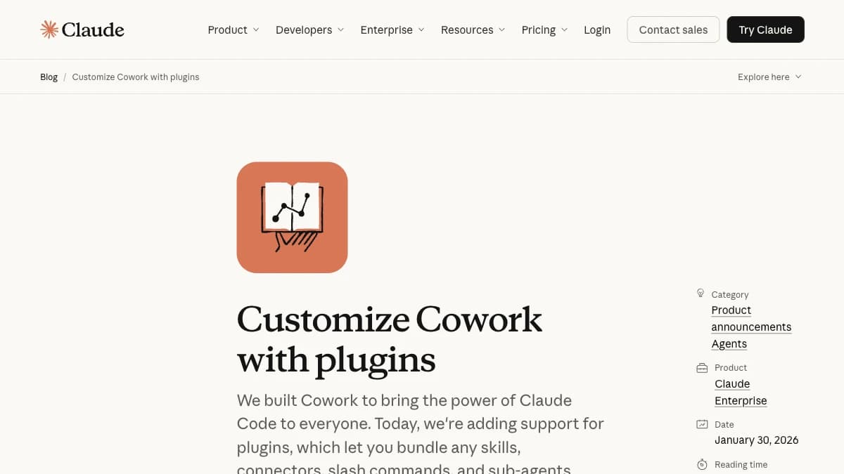 Claude Cowork Sales plugin - Teams already standardized on Claude Enterprise that want centrally-scoped CRM and inbox actions