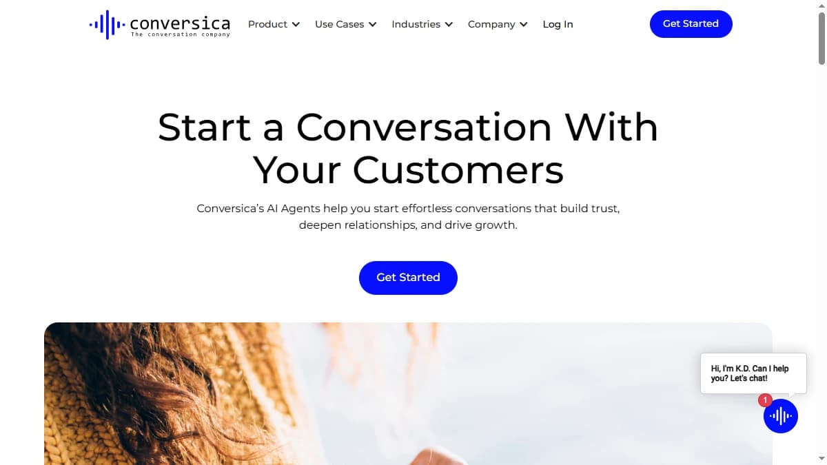 Conversica homepage — enterprise conversational AI firm for lead qualification and re-engagement in 2026