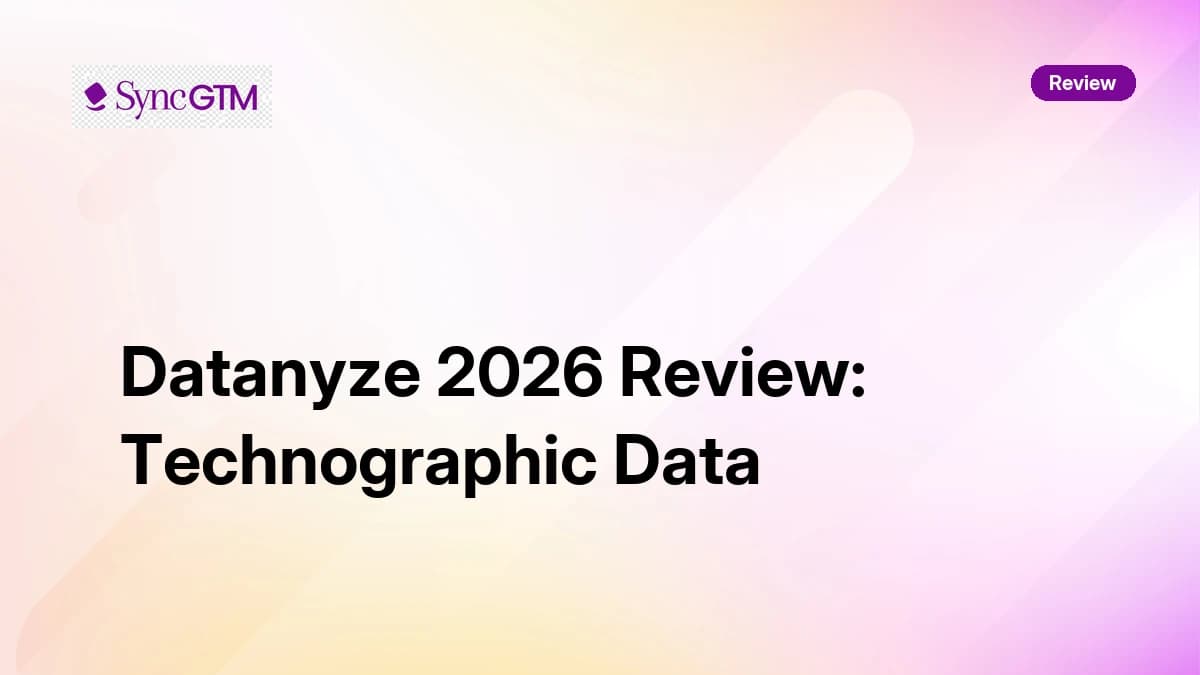 Datanyze Review 2026 — Technographic Data, Pricing, and Verdict