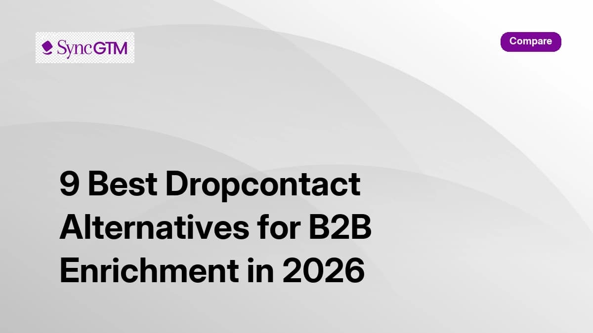 9 Best Dropcontact Alternatives for B2B Enrichment in 2026