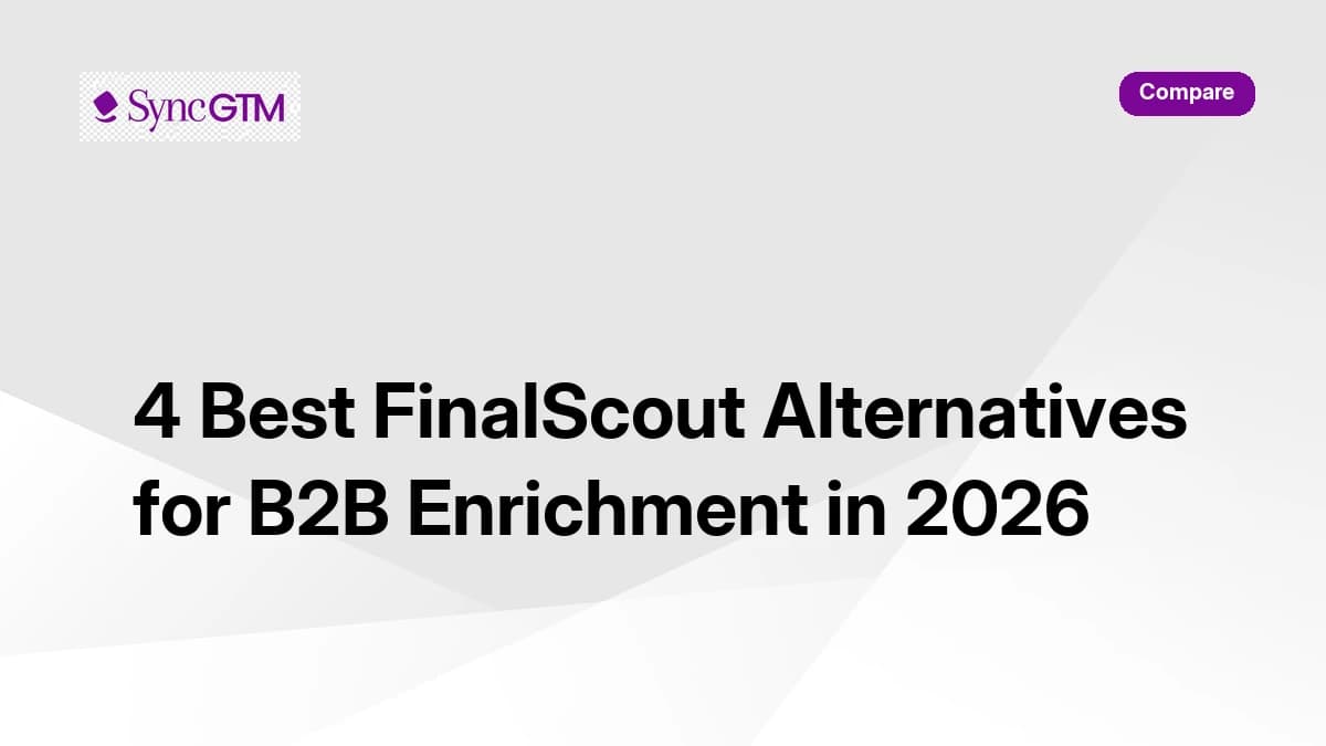 4 Best FinalScout Alternatives for B2B Enrichment in 2026