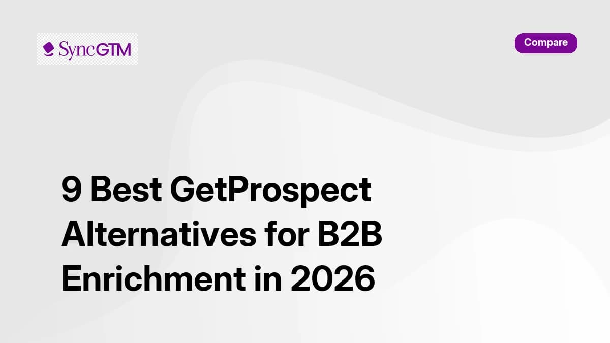 9 Best GetProspect Alternatives for B2B Enrichment in 2026 — comparison guide