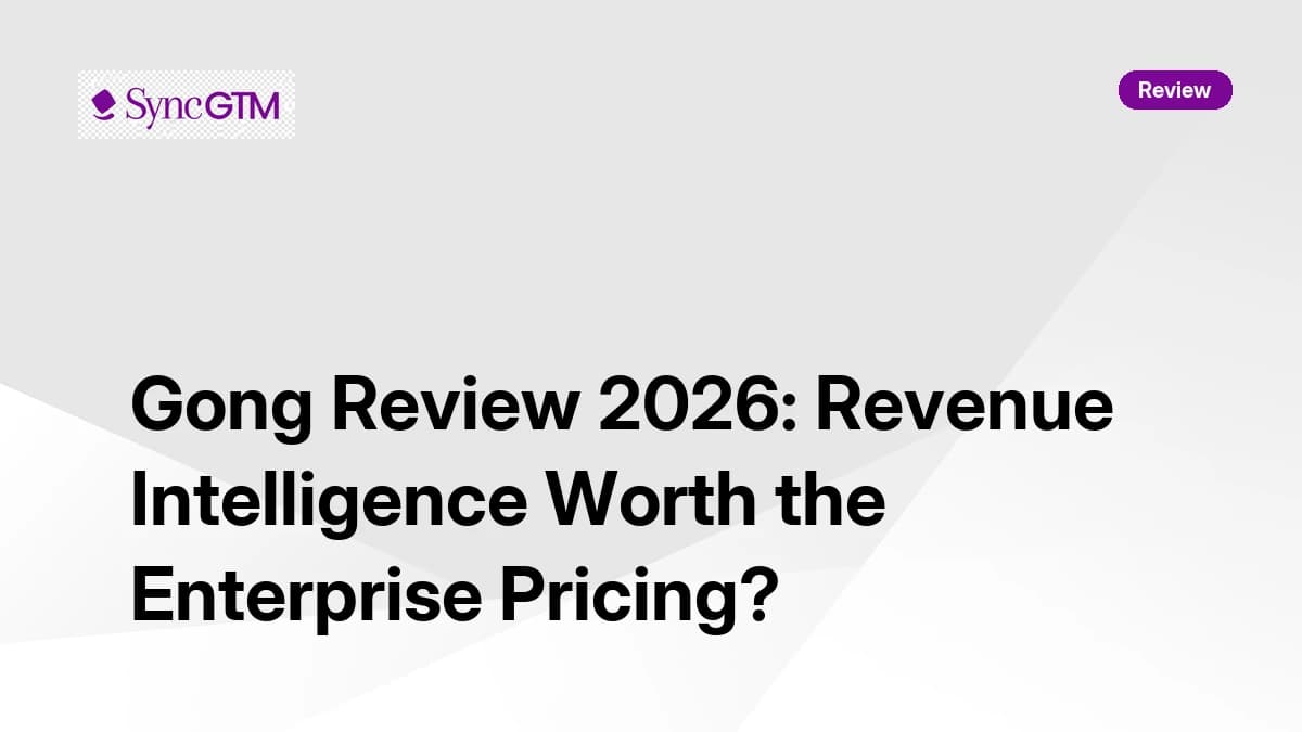 Gong Review 2026 — Revenue Intelligence, Pricing, and Honest Verdict