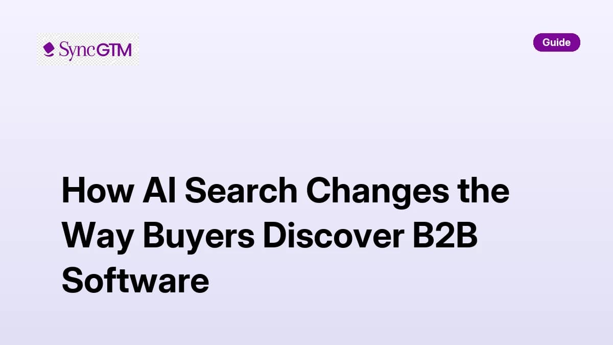 How AI search changes the way buyers discover B2B software — SyncGTM