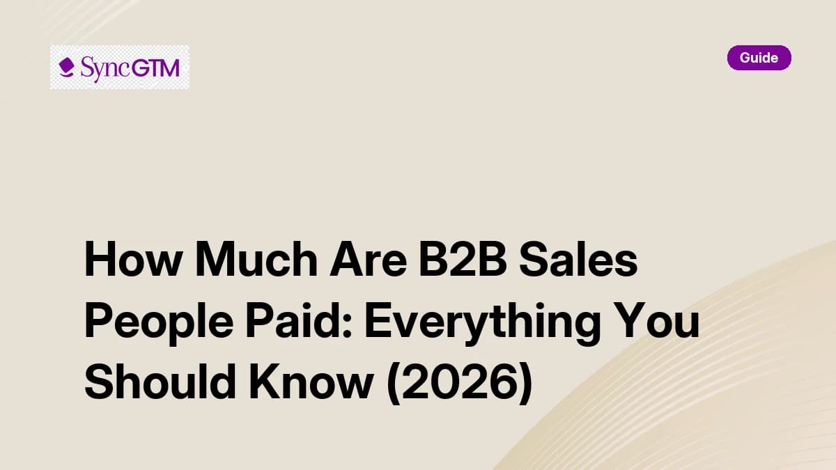 How much are B2B salespeople paid in 2026 — salary and OTE by role from SDR to VP