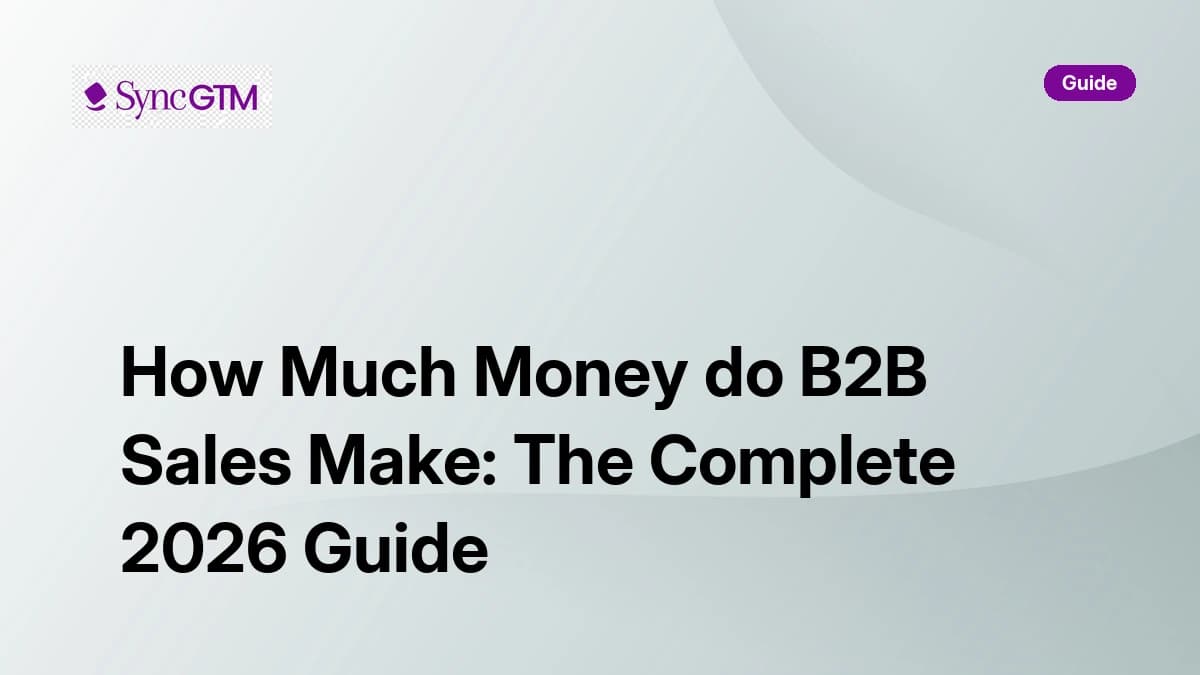How much money do B2B sales reps make in 2026 — salary and OTE by role
