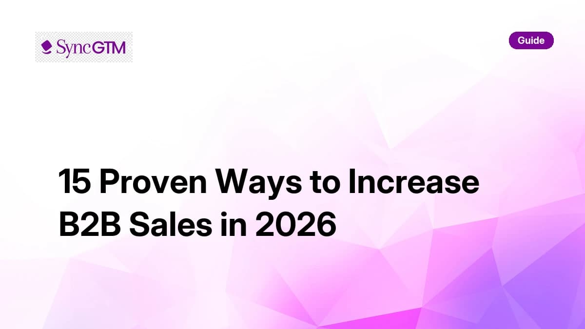 15 Proven Ways to Increase B2B Sales in 2026