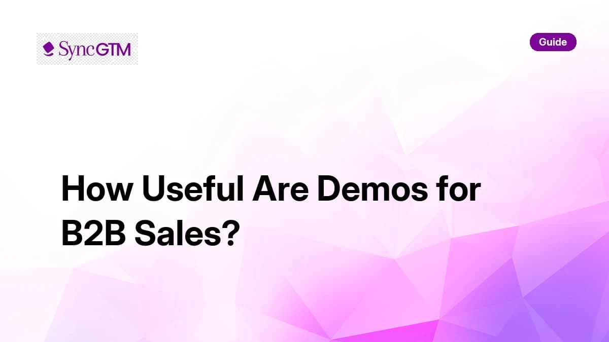 How useful are demos for B2B sales — 2026 guide with benchmarks and strategies