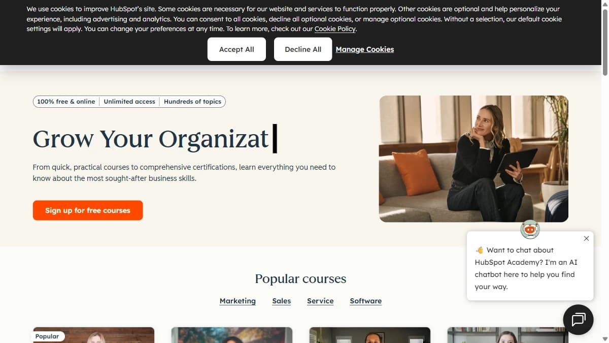 HubSpot Revenue Operations Certification screenshot