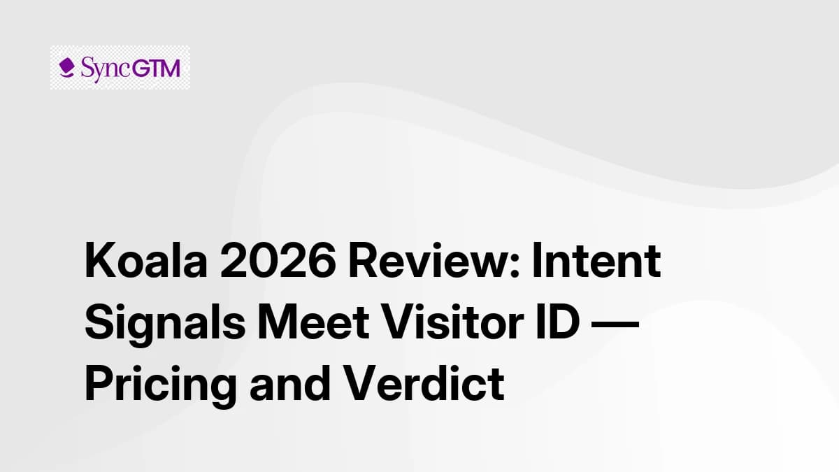 Koala Review 2026 — Intent Signals, Visitor Identification, and Pricing