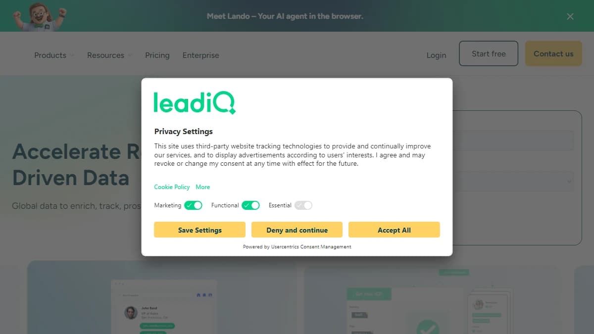 LeadIQ screenshot